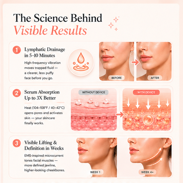 LuAnatella Electric Gua Sha science and skin benefits — heat therapy vibration massage