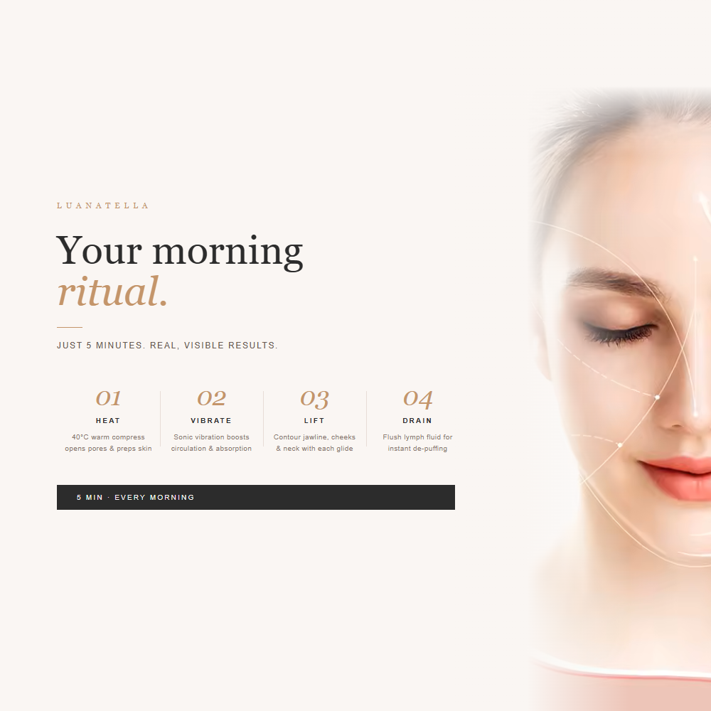 Your morning ritual — 4 steps with LUANATELLA Gua Sha