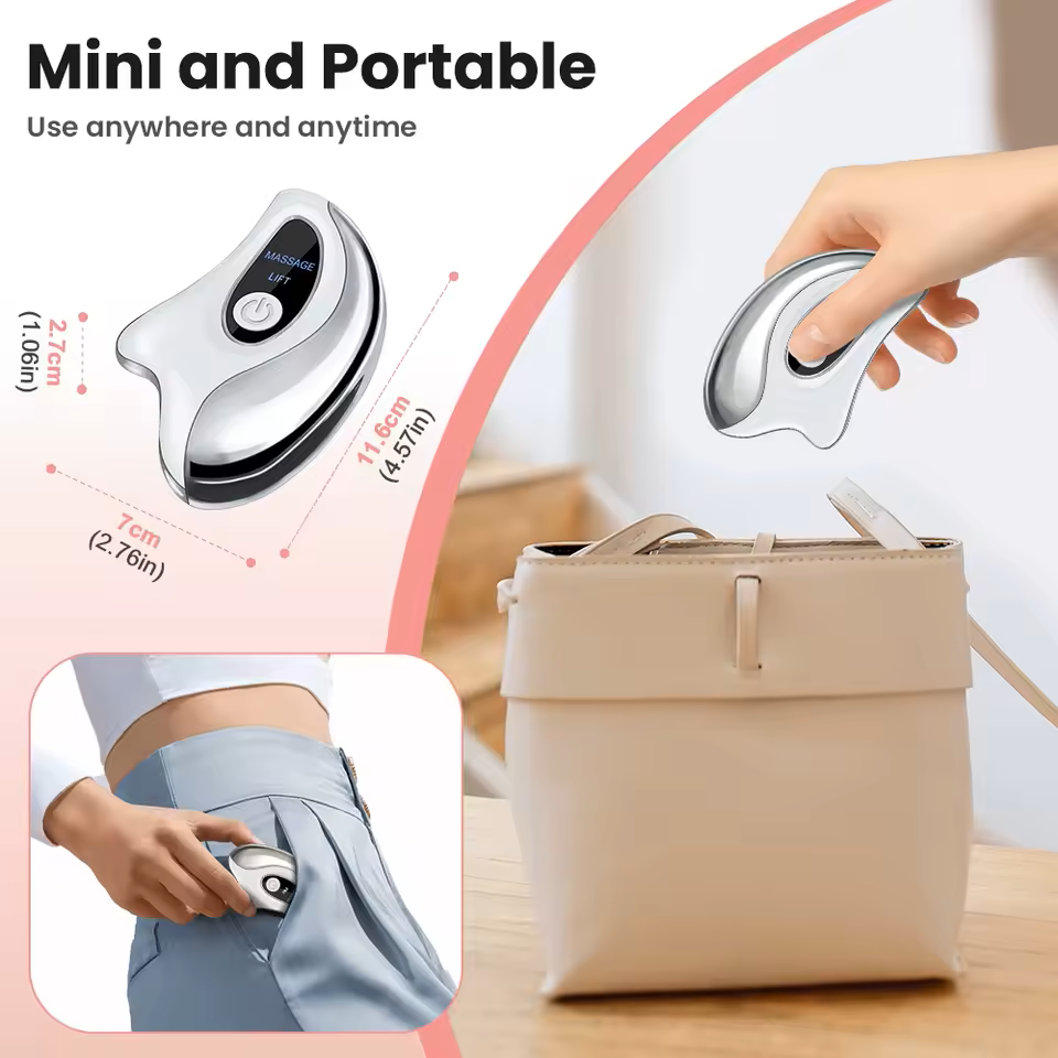 LUANATELLA Electric Gua Sha device — rose gold design